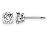 1.00 Carat (ctw VS2-SI1, D-E-F) Lab-Grown Diamond Solitaire Stud Earrings in 14K White Gold